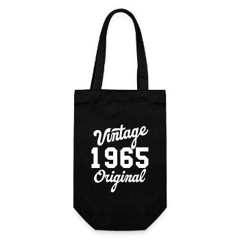 Jahrgang 1965 Original - Geschenkbeutel für Flaschen - Schwarz - Vorne