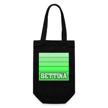 Geschenk für Bettina - Geschenkbeutel für Flaschen - Schwarz - Vorne