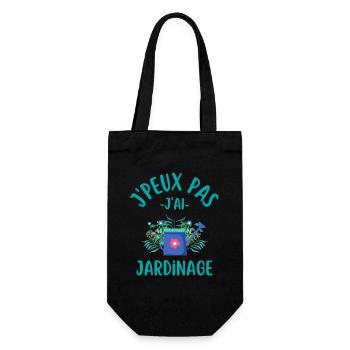 Jardinage jardin jardiner - Sac à bouteille - noir - Devant