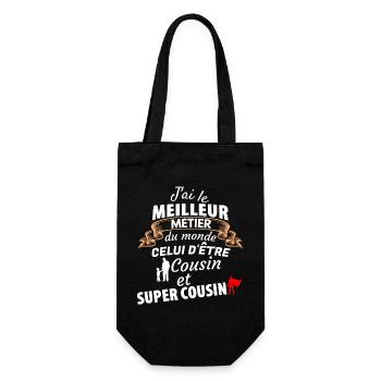 Citations Cousin Super Cousin Très Amusant - Sac à bouteille - noir - Devant