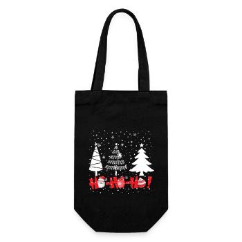 Hohoho sapins de Noël - Sac à bouteille - noir - Devant