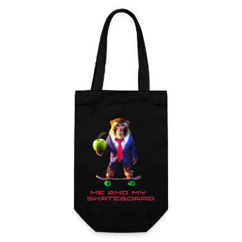 Fun monkey - Gift Bag for Bottles - black - Front