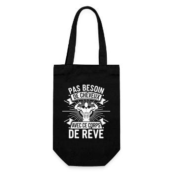 Motivating for Fitness Enthusiasts - Gift Bag for Bottles - black - Front