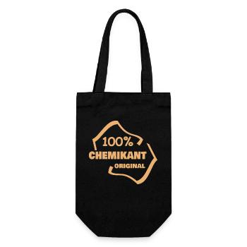 Occupation: Chemical technician - Gift Bag for Bottles - black - Front