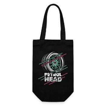 Petrolhead – Motorsport & Tuning Rim Design - Gift Bag for Bottles - black - Front