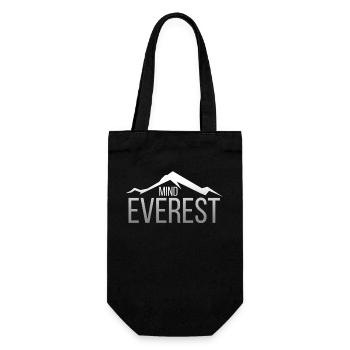 Hiking mountain Mount Everest of your mind - Gift Bag for Bottles - black - Front