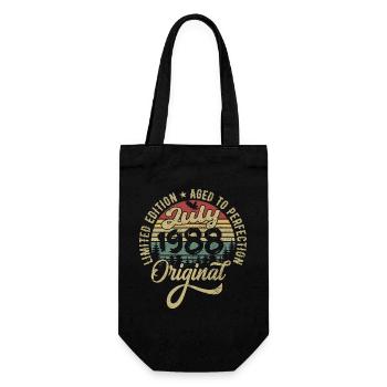 Anniversaire Juillet 1988 Juillet 1988 Juillet 1988 - Sac à bouteille - noir - Devant