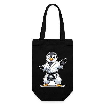 Arts martiaux Pingouin Karaté, Kung Fu, Judo - Sac à bouteille - noir - Devant