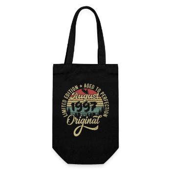 August 1997 Birthday Gift August 1997 August - Gift Bag for Bottles - black - Front