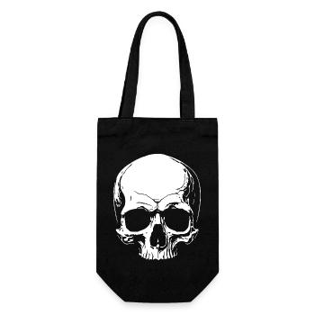 Crâne - Sac à bouteille - noir - Devant