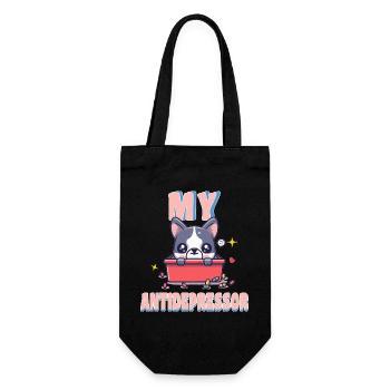 My Antidepressor Bouledogue Français Cadeau Humour - Sac à bouteille - noir - Devant