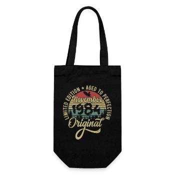 Novembre 1984 Cadeau d’anniversaire Novembre 1984 - Sac à bouteille - noir - Devant