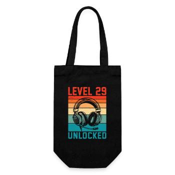 Niveau 29 Ans Debloqué - 29ème Anniversaire Gamer - Sac à bouteille - noir - Devant