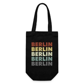 Berlin - Germany - Deutschland - Lettering - Gift Bag for Bottles - black - Front