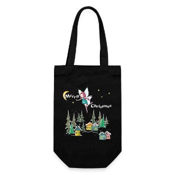 Weihnachten - Geschenkbeutel für Flaschen - Schwarz - Vorne