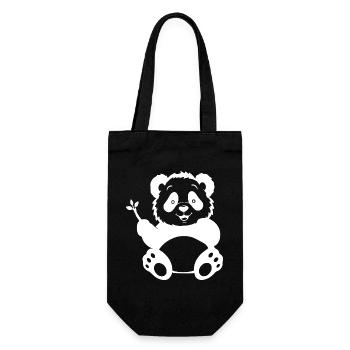 Ours Ours Panda Ours T-shirt Cadeau - Sac à bouteille - noir - Devant
