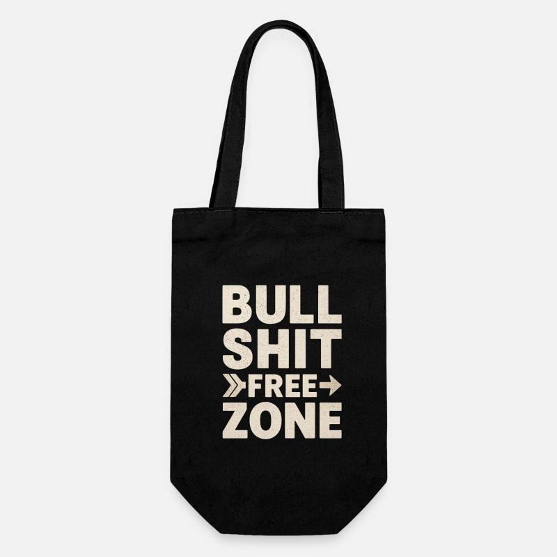 Zone franche de conneries - Sac à bouteille - noir
