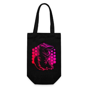 Clear Motocross Message - Gift Bag for Bottles - black - Front
