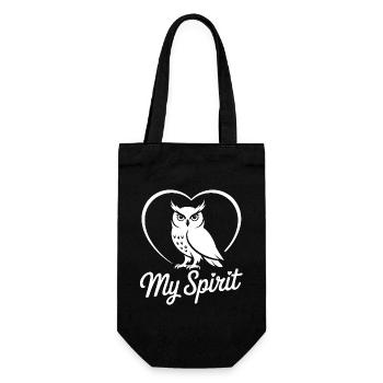 Eule im Herz My Spirit Silhouette - Sac à bouteille - noir - Devant