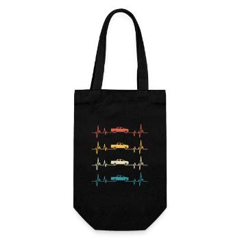Pick-up Retro-Heartbeat-Geländewagen - Geschenkbeutel für Flaschen - Schwarz - Vorne