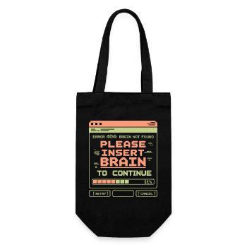 Erreur 404 : Conception de pixels non trouvée - Sac à bouteille - noir - Devant