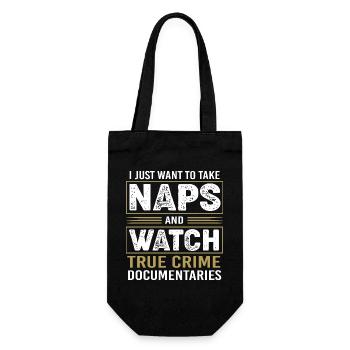True Crime Krimi - Geschenkbeutel für Flaschen - Schwarz - Vorne