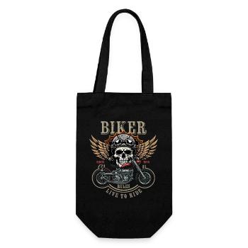 Biker Rules - Since 1999 - Live to Ride - Geschenkbeutel für Flaschen - Schwarz - Vorne