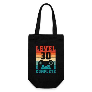 30e anniversaire Niveau 30 Joueur complet 30 ans - Sac à bouteille - noir - Devant