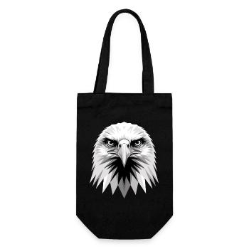 Adler Weißkopfseeadler Steinadler Seeadler Eagle - Geschenkbeutel für Flaschen - Schwarz - Vorne