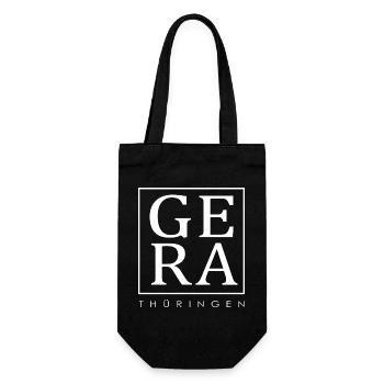 Gera - Thüringen - Geschenkbeutel für Flaschen - Schwarz - Vorne