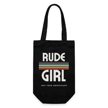 Rude Girl - Esthétique punk - Sac à bouteille - noir - Devant