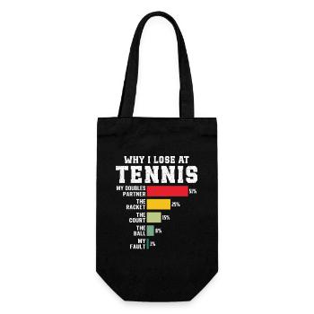 Pourquoi je perds au tennis - Sac à bouteille - noir - Devant