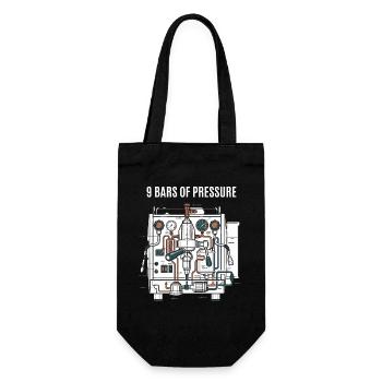 Pression du café - Sac à bouteille - noir - Devant