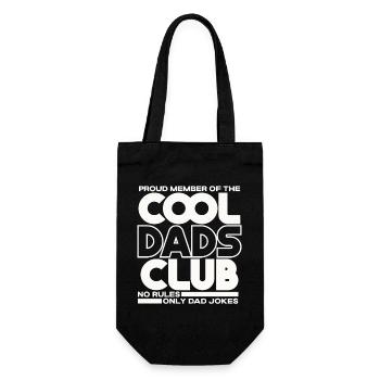 Cool Dads Club - Papa Vatertag Geschenk - Geschenkbeutel für Flaschen - Schwarz - Vorne