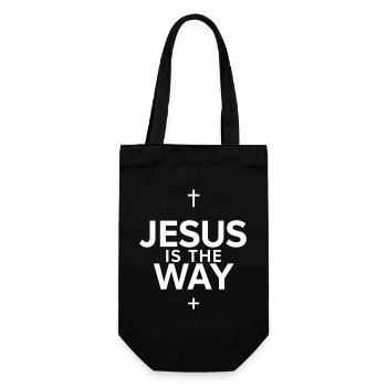 Jésus est la voie - Sac à bouteille - noir - Devant