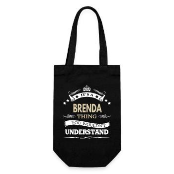 Its A Brenda Thing You Wouldnt Understand Funny - Gift Bag for Bottles - black - Front