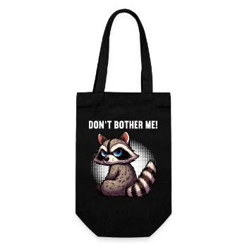 Ne me dérange pas laveur raton laveur animal de forêt - Sac à bouteille - noir - Devant