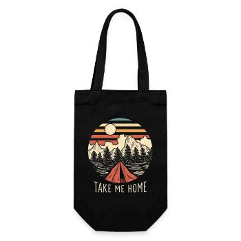 Montagnes - Ramène-moi à la maison - Sac à bouteille - noir - Devant