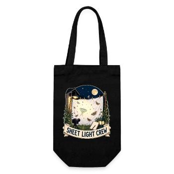 SHEET LIGHT CREW - Gift Bag for Bottles - black - Front
