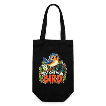 Just One More Bird - Geschenkbeutel für Flaschen - Schwarz - Vorne