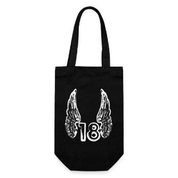 Anniversaire 18 ans - Sac à bouteille - noir - Devant
