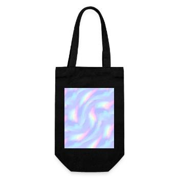 Pastel rainbow swirl pattern marbled purple - Gift Bag for Bottles - black - Front