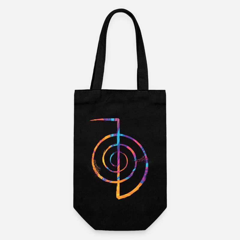 Reiki - Gift Bag for Bottles - black