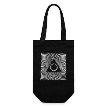 Occult Psychedelic Graphic Design - Gift Bag for Bottles - black - Front