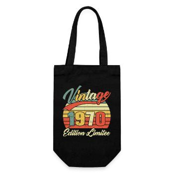 Cadeau D'anniversaire Vintage 1970 Édition Limitée - Sac à bouteille - noir - Devant