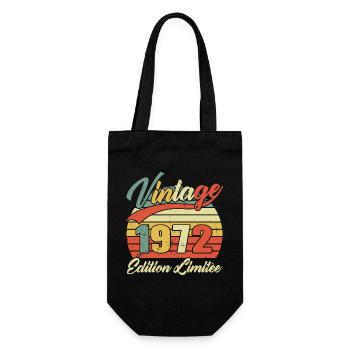 Cadeau D'anniversaire Vintage 1972 Édition Limitée - Sac à bouteille - noir - Devant