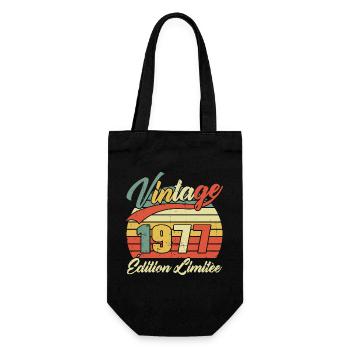 Cadeau D'anniversaire Vintage 1977 Édition Limitée - Sac à bouteille - noir - Devant