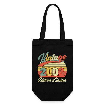 Cadeau D'anniversaire Vintage 2002 Édition Limitée - Sac à bouteille - noir - Devant