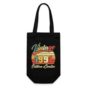 Cadeau D'anniversaire Vintage 1991 Édition Limitée - Sac à bouteille - noir - Devant