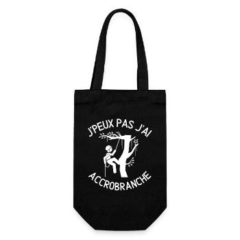 accrobranche, escalade, climb - Sac à bouteille - noir - Devant